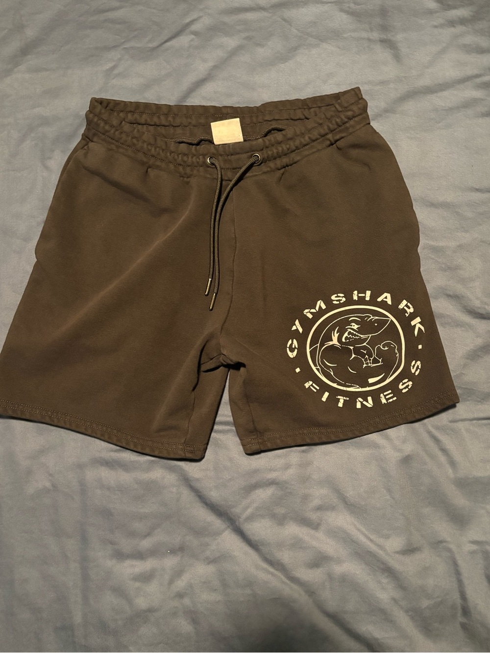 Gymshark Men’s Black Athletic Shorts with Contrast Logo